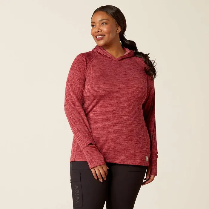 Women TShirts and Tops Ariat Rebar Gridwork Hoodie Tibetan Red Women TShirts and Tops Ariat Rebar Gridwork Hoodie Tibetan Red