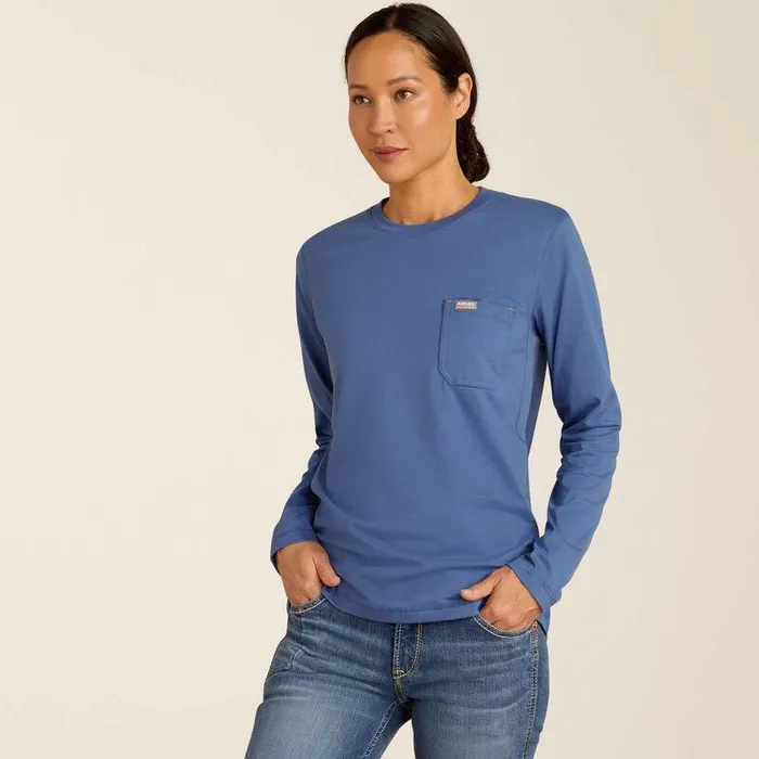 Women TShirts and Tops Ariat Rebar Workman Reflective Flag TShirt True Navy Women TShirts and Tops Ariat Rebar Workman Reflective Flag TShirt True Navy