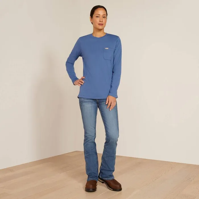 Women TShirts and Tops Ariat Rebar Workman Reflective Flag TShirt True Navy Women TShirts and Tops Ariat Rebar Workman Reflective Flag TShirt True Navy