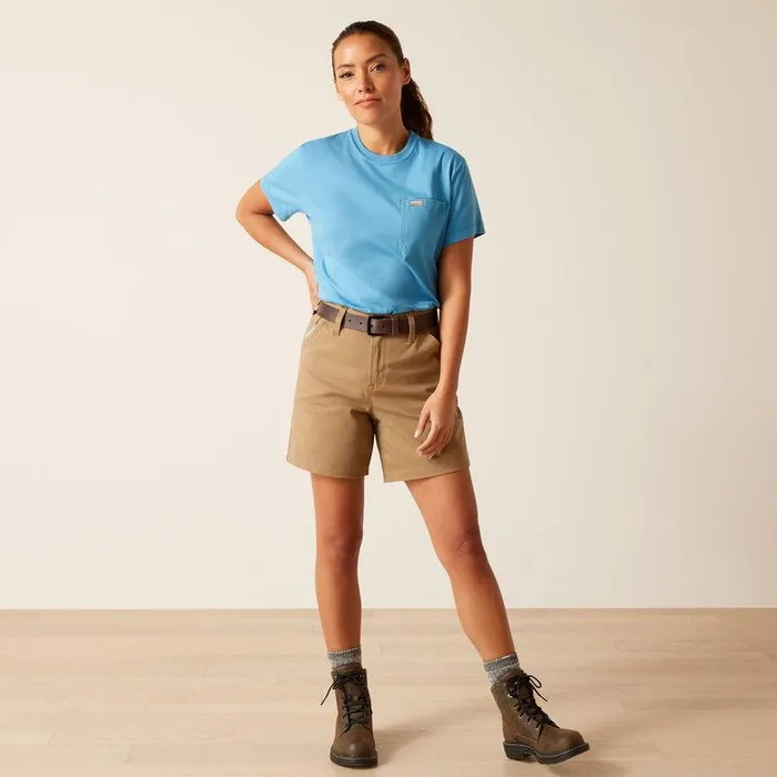 Women TShirts and Tops Ariat Rebar Workman Tool Flag TShirt Cendre Blue Women TShirts and Tops Ariat Rebar Workman Tool Flag TShirt Cendre Blue