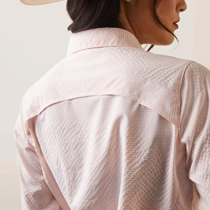 Women TShirts and Tops Ariat VentTEK Stretch Shirt Coral Blushandwhite Check Women TShirts and Tops Ariat VentTEK Stretch Shirt Coral Blushandwhite Check