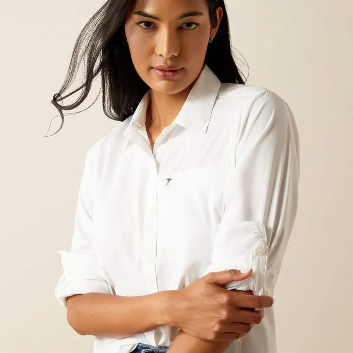 Women TShirts and Tops Ariat VentTEK Stretch Shirt White Women TShirts and Tops Ariat VentTEK Stretch Shirt White