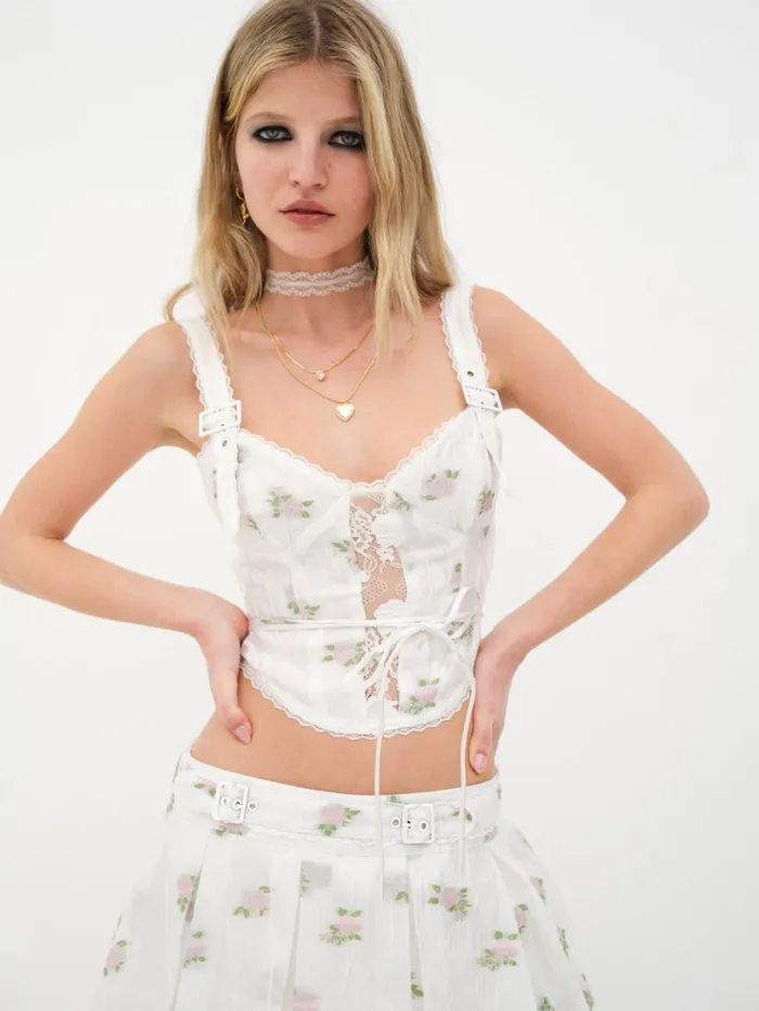 Women Tasha Top White For Love and Lemons Tops Women Tasha Top White For Love and Lemons Tops