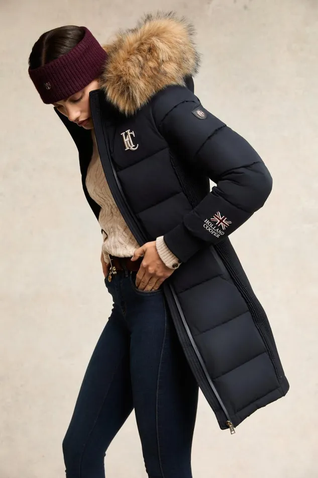 Women Team Padded Coat Ink Navy Holland Cooper Coats
