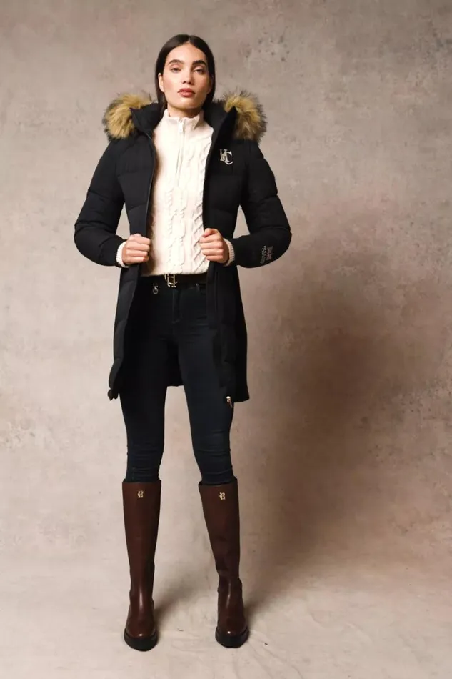 Women Team Padded Coat Ink Navy Holland Cooper Coats
