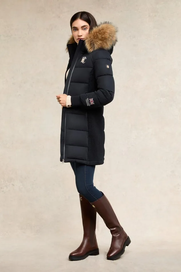 Women Team Padded Coat Ink Navy Holland Cooper Coats