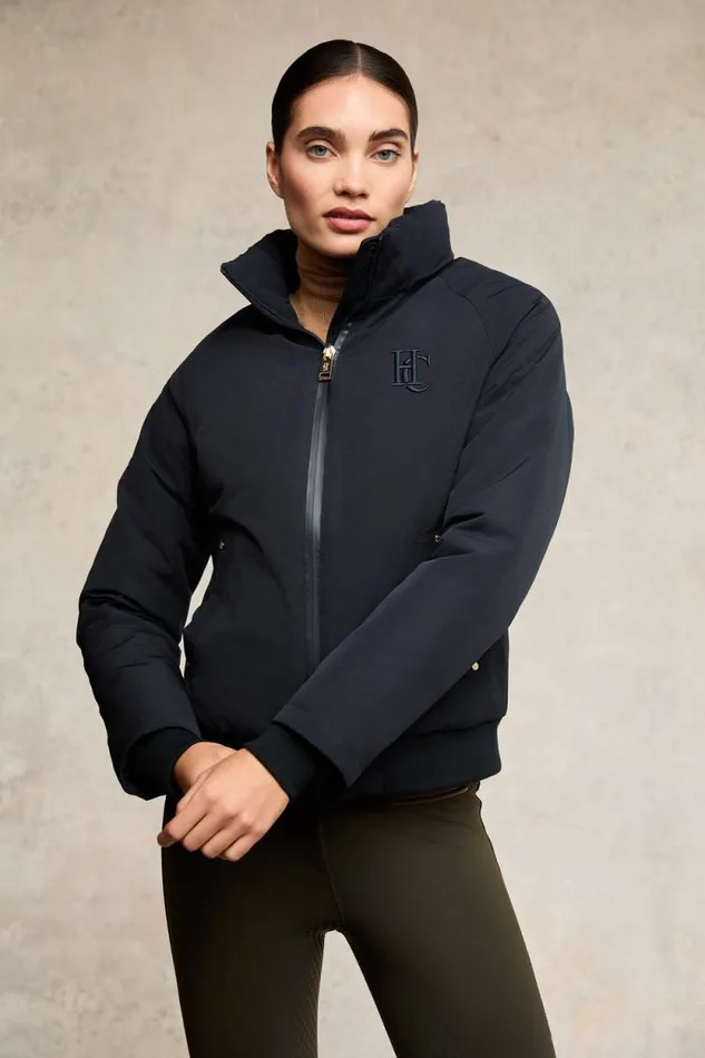 Women Team Waterproof Jacket Ink Navy Mono Holland Cooper Jackets