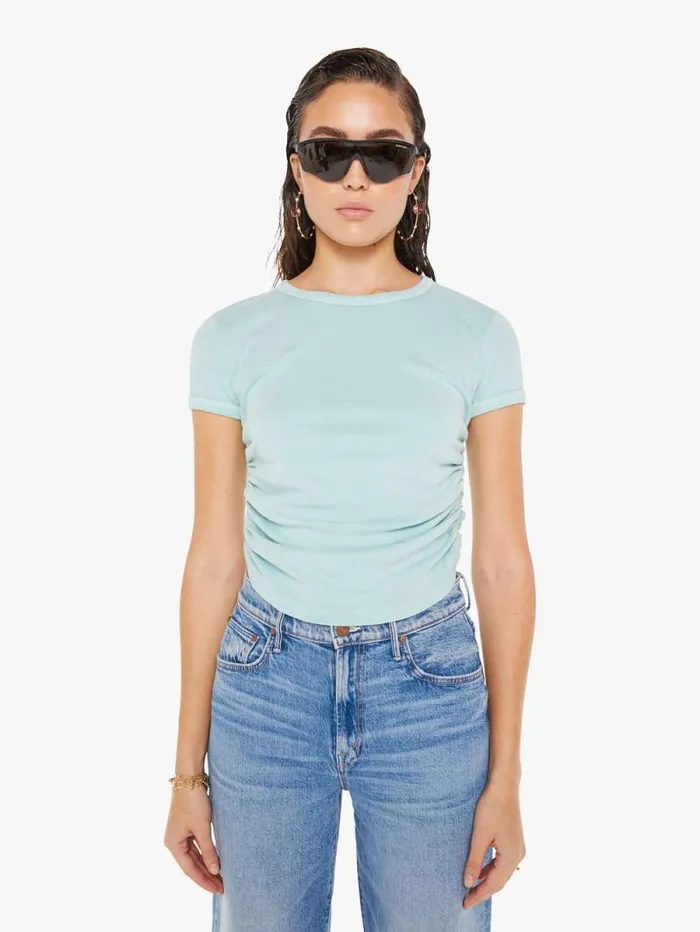 Women Tees Tanks Mother Denim The It039s A Cinch Blue lightpastel