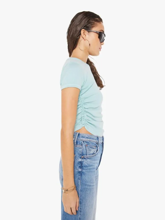 Women Tees Tanks Mother Denim The It039s A Cinch Blue lightpastel
