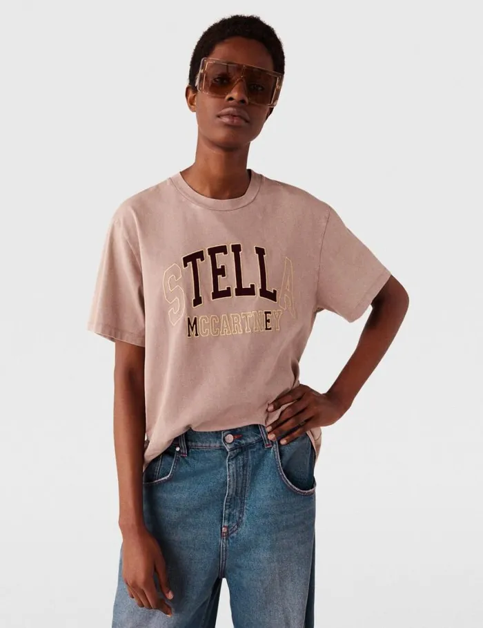 Women Tell Stella Boxy TShirt Taupe Brown Stella McCartney Sweatshirts And TShirts Women Tell Stella Boxy TShirt Taupe Brown Stella McCartney Sweatshirts And TShirts