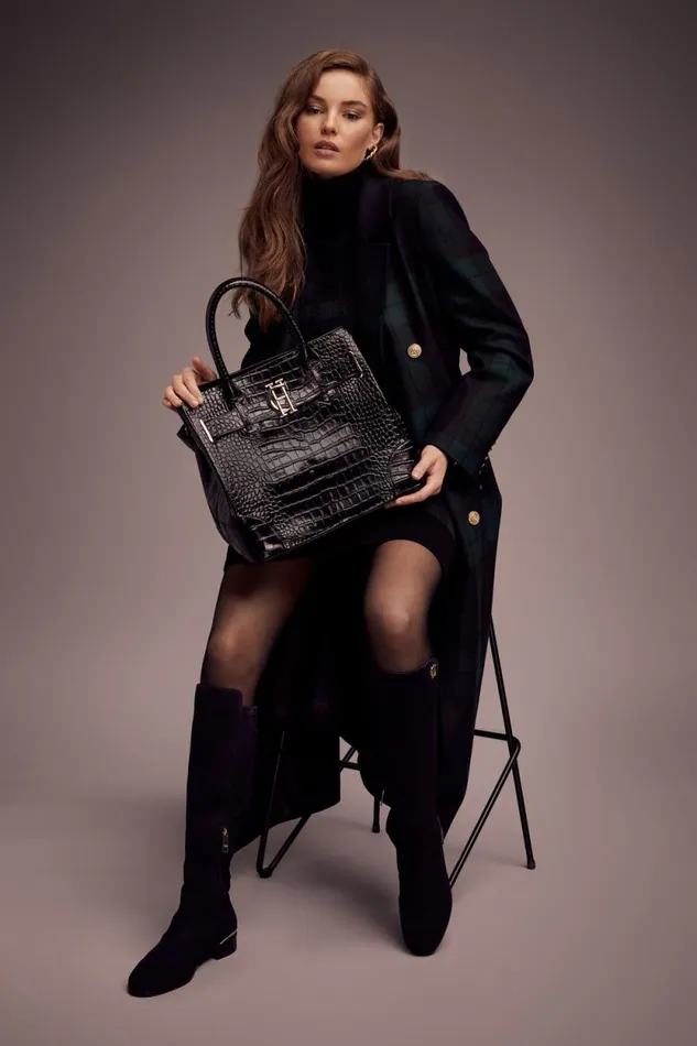 Women The Brompton Tote Black Croc Holland Cooper Tote Bags Women The Brompton Tote Black Croc Holland Cooper Tote Bags