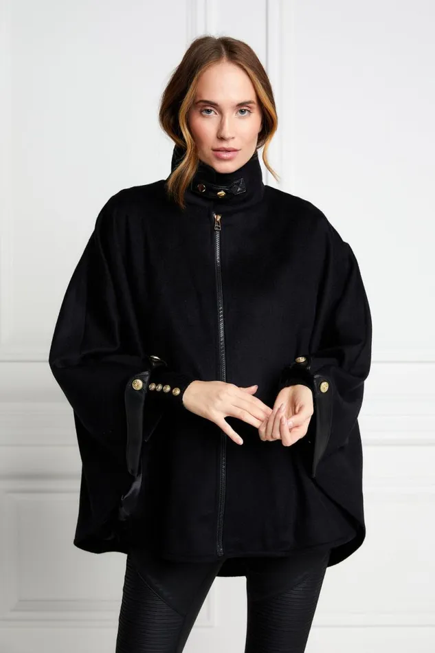 Women The Classic Cape Black Holland Cooper Tailoring