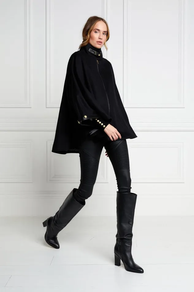 Women The Classic Cape Black Holland Cooper Tailoring
