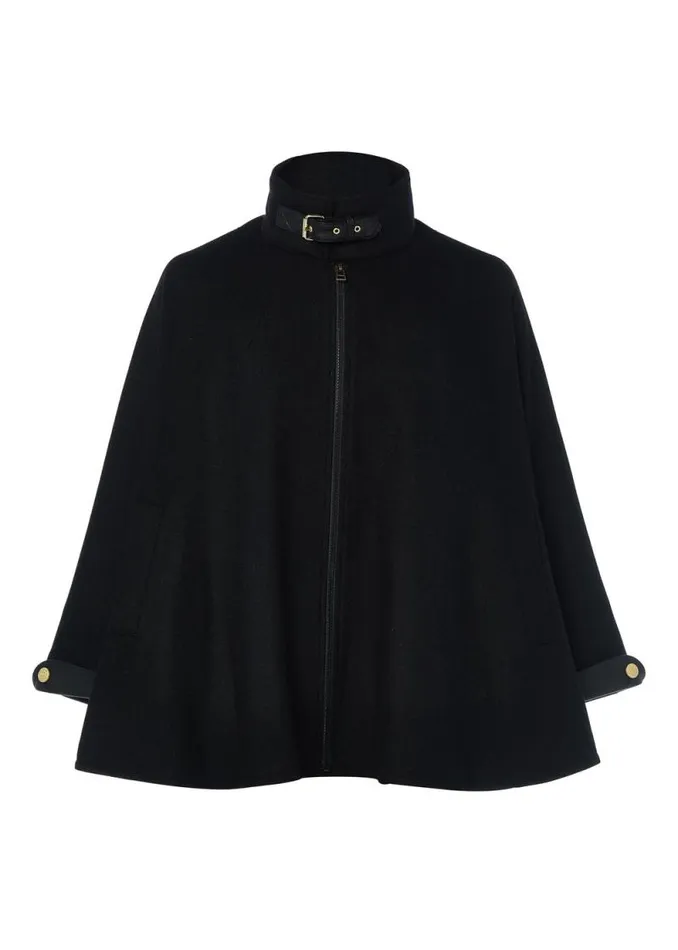 Women The Classic Cape Black Holland Cooper Tailoring