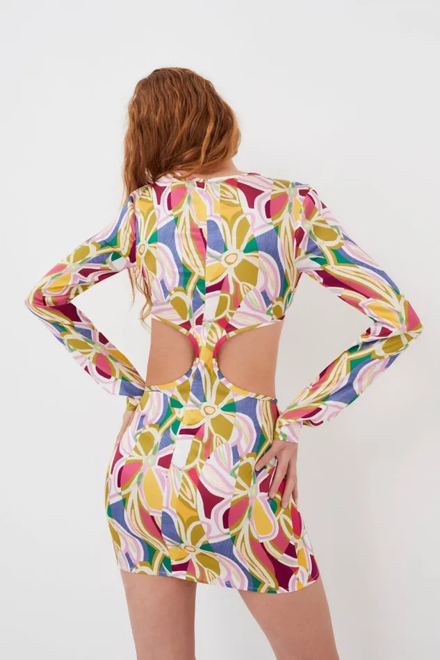 Women Thora Long Sleeve Mini Dress Green For Love and Lemons Dresses Women Thora Long Sleeve Mini Dress Green For Love and Lemons Dresses