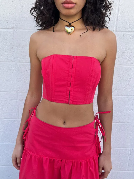 Women Tops Lisa Says Gah Arke Bustier Red