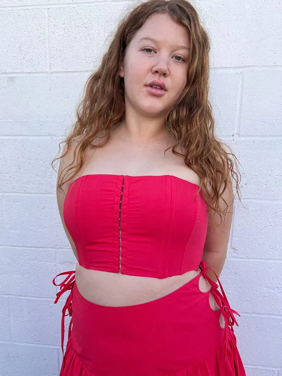 Women Tops Lisa Says Gah Arke Bustier Red