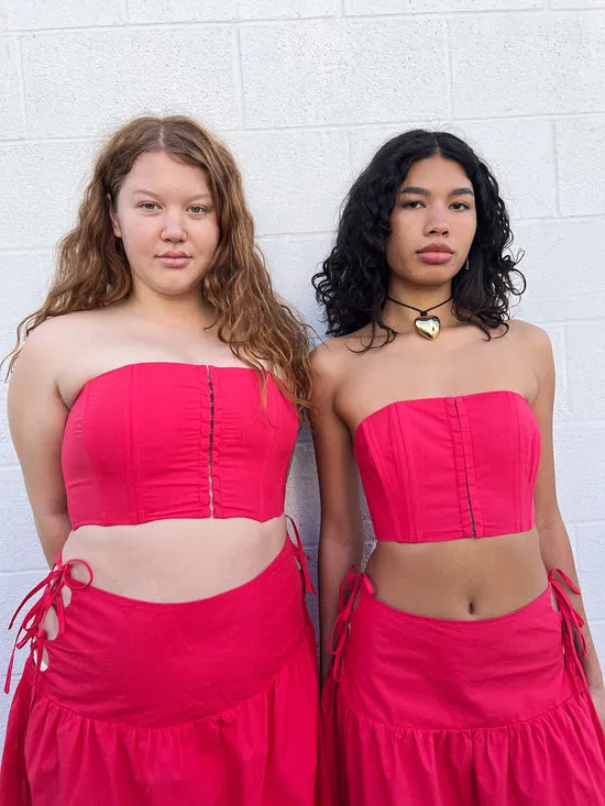 Women Tops Lisa Says Gah Arke Bustier Red