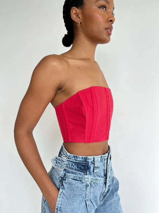 Women Tops Lisa Says Gah Arke Bustier Red