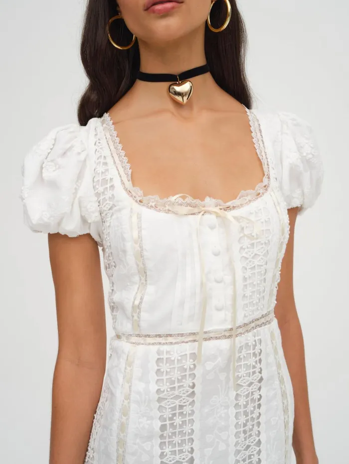 Women Tracy Mini Dress White For Love and Lemons Dresses Women Tracy Mini Dress White For Love and Lemons Dresses