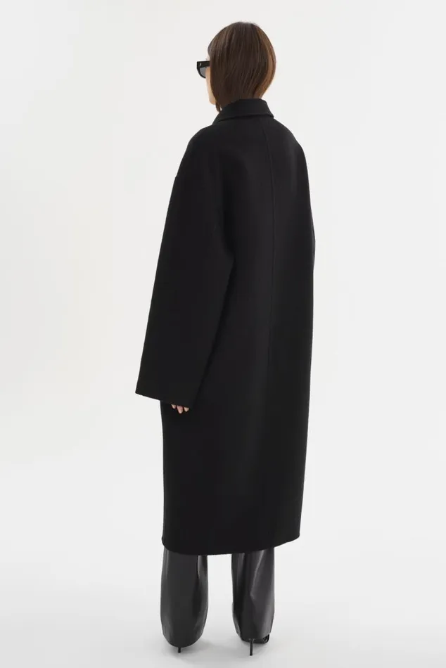Women TWILA Wool Scarf Coat Black LAMARQUE Wool Women TWILA Wool Scarf Coat Black LAMARQUE Wool