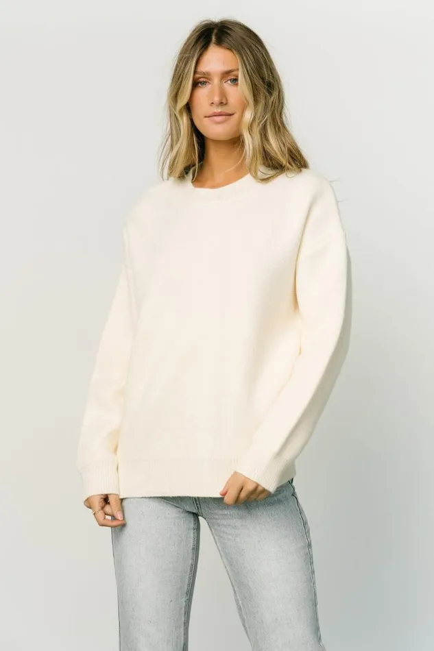 Women Tyson Knit Sweater Cream Baltic Born Sweaters