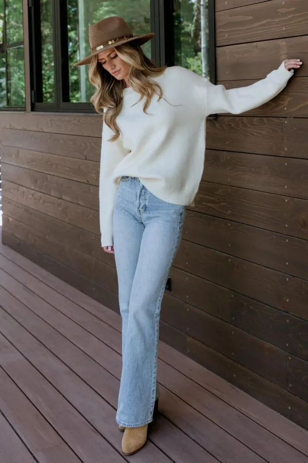 Women Tyson Knit Sweater Cream Baltic Born Sweaters Women Tyson Knit Sweater Cream Baltic Born Sweaters