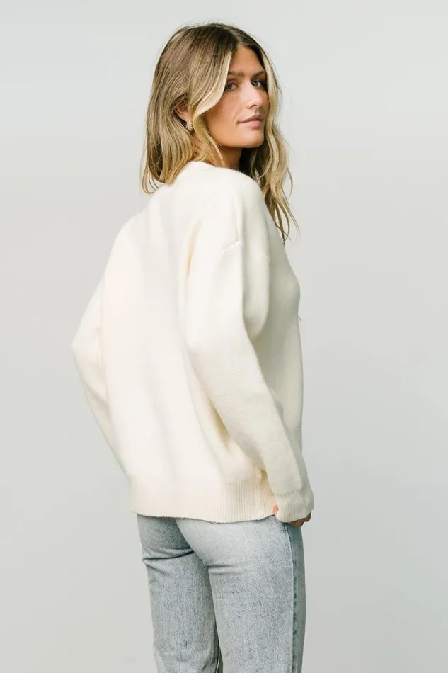 Women Tyson Knit Sweater Cream Baltic Born Sweaters Women Tyson Knit Sweater Cream Baltic Born Sweaters