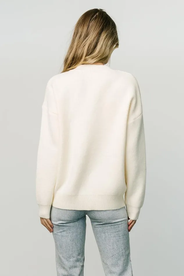 Women Tyson Knit Sweater Cream Baltic Born Sweaters Women Tyson Knit Sweater Cream Baltic Born Sweaters