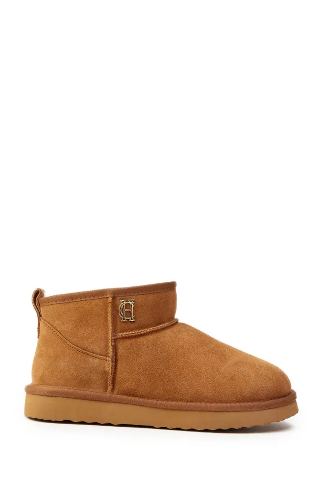 Women Ultra Mini Shearling Boot Tan Holland Cooper Boots