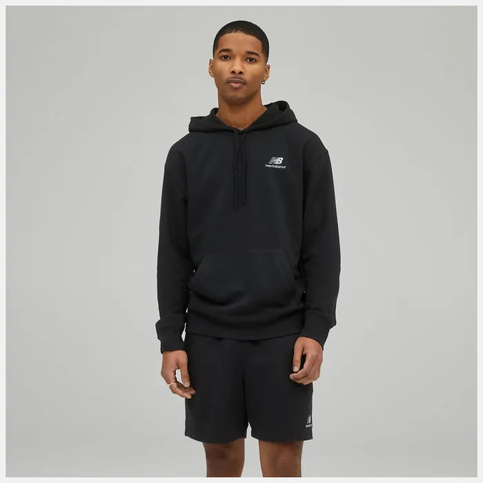Women Unissentials French Terry Hoodie Black New Balance Hoodies and Sweatshirts Women Unissentials French Terry Hoodie Black New Balance Hoodies and Sweatshirts