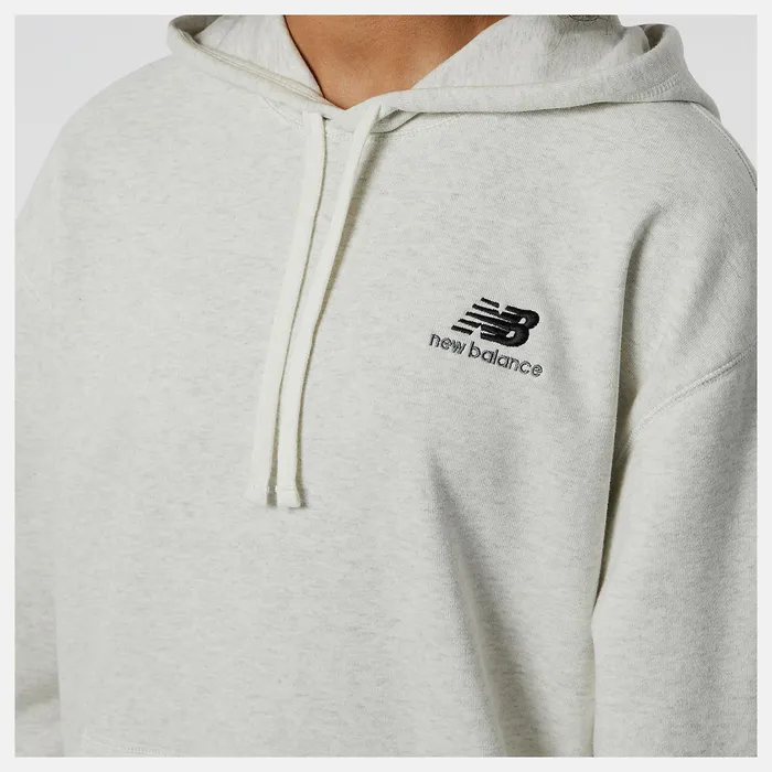 Women Unissentials French Terry Hoodie Sea Salt Heather New Balance Hoodies and Sweatshirts Women Unissentials French Terry Hoodie Sea Salt Heather New Balance Hoodies and Sweatshirts