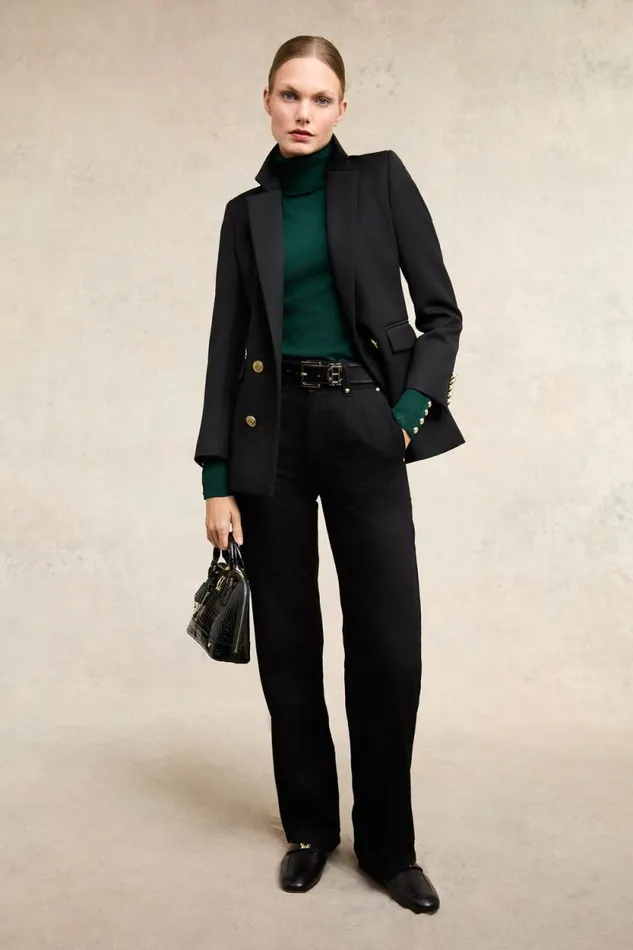 Women Victoria Cashmere Roll Neck Emerald Holland Cooper Knitwear Women Victoria Cashmere Roll Neck Emerald Holland Cooper Knitwear