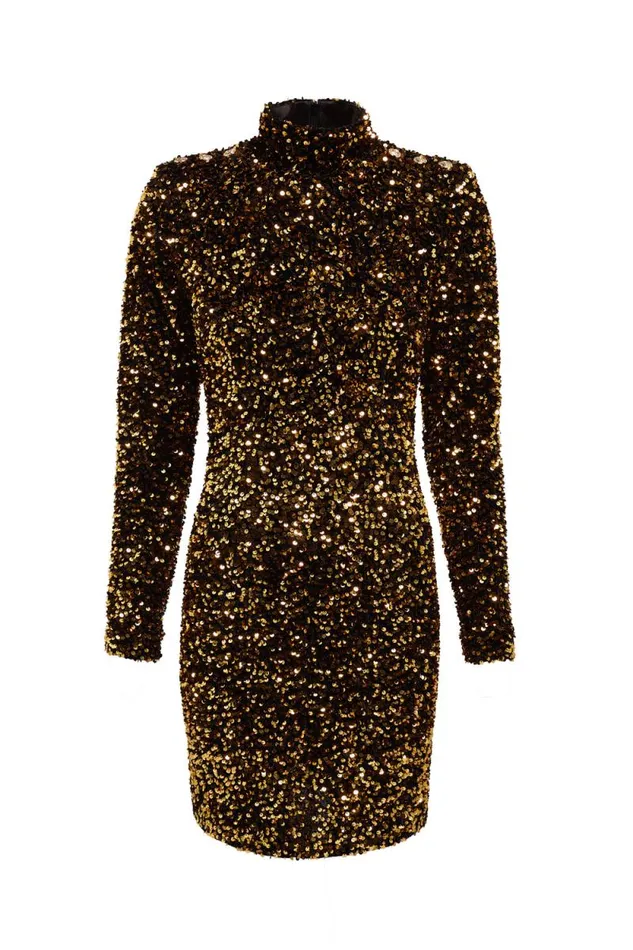 Women Victoria Sequin Mini Dress Gold Sequin Holland Cooper Dresses Women Victoria Sequin Mini Dress Gold Sequin Holland Cooper Dresses