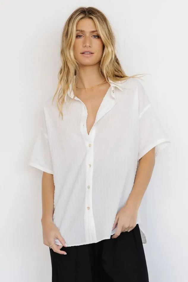 Women Vigil Button Down Top Off White Baltic Born Blouses and Shirts Women Vigil Button Down Top Off White Baltic Born Blouses and Shirts