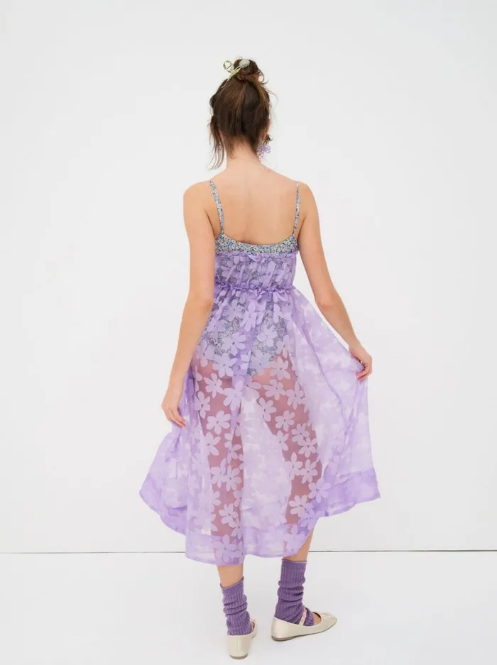 Women Villegas Midi Dress Purple For Love and Lemons Dresses Women Villegas Midi Dress Purple For Love and Lemons Dresses