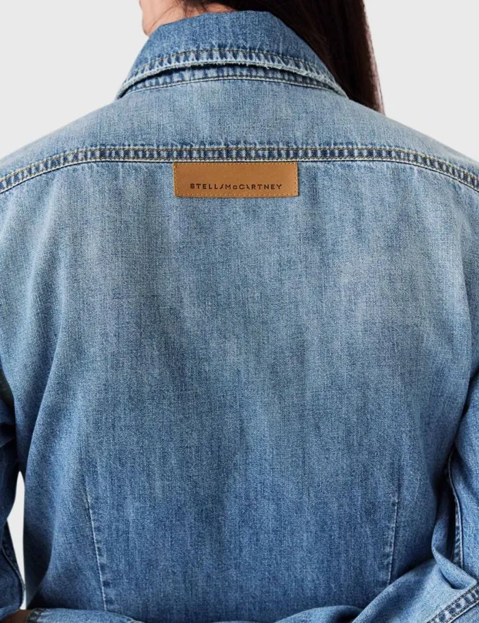 Women Vintage Wash Denim Shirt Blue Stella McCartney Shirts And Tops Women Vintage Wash Denim Shirt Blue Stella McCartney Shirts And Tops
