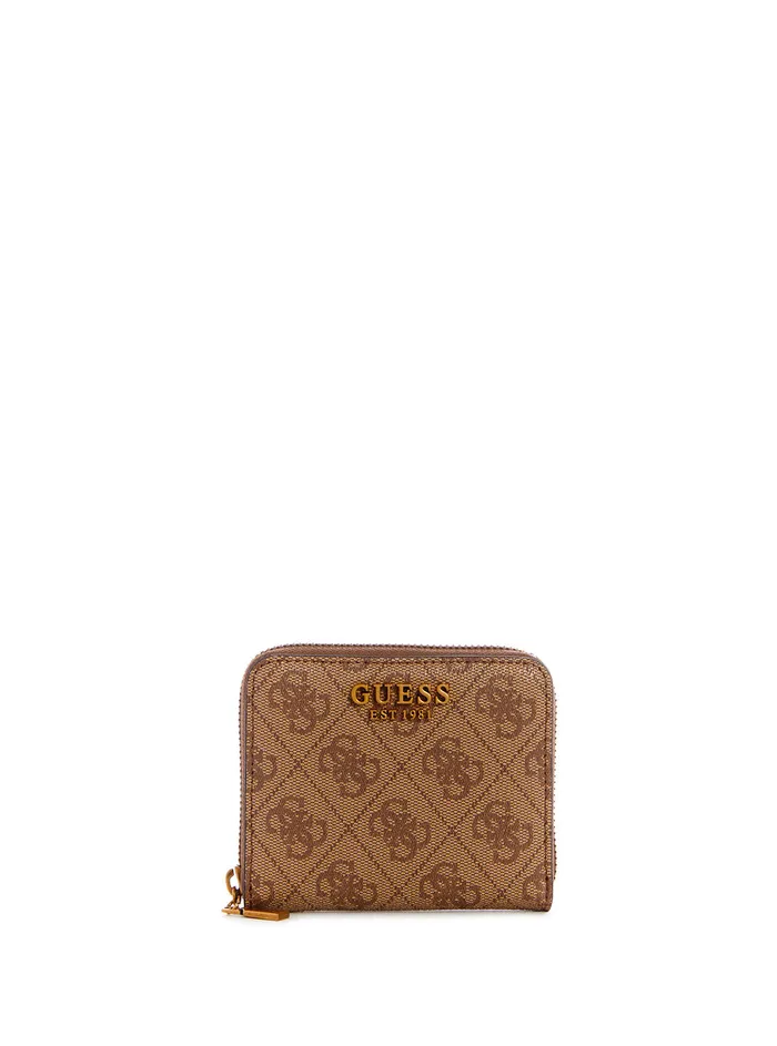 Women Wallets GUESS Latte Logo Laurel Small Wallet