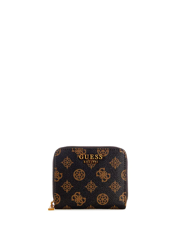 Women Wallets GUESS Mocha Centre Stage Small Wallet