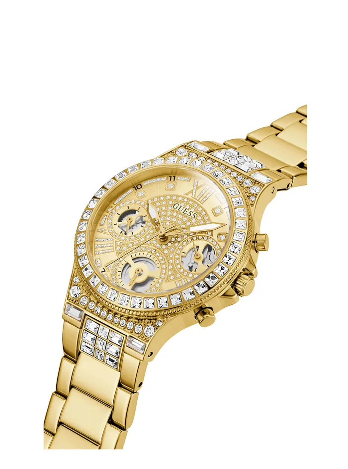 Women Watches GUESS Gold Crystal Moonlight Watch Women Watches GUESS Gold Crystal Moonlight Watch