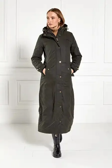 Women Wax Longline Field Coat Dark Olive Holland Cooper Coats Women Wax Longline Field Coat Dark Olive Holland Cooper Coats