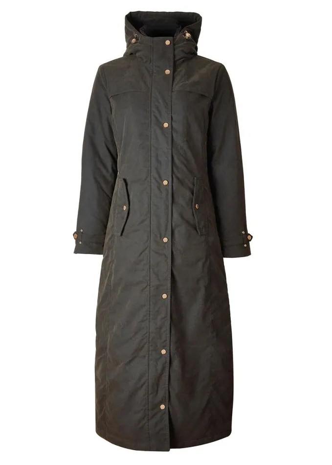 Women Wax Longline Field Coat Dark Olive Holland Cooper Coats Women Wax Longline Field Coat Dark Olive Holland Cooper Coats