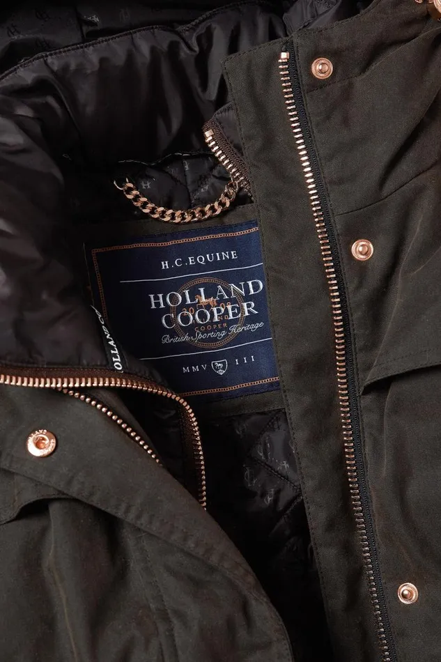 Women Wax Longline Field Coat Dark Olive Holland Cooper Coats Women Wax Longline Field Coat Dark Olive Holland Cooper Coats
