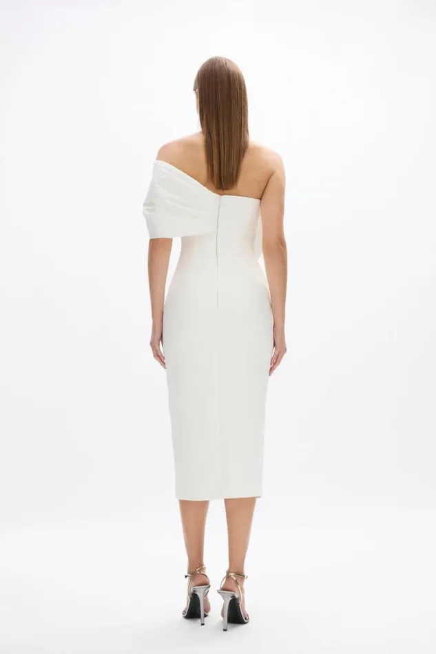 Women White Dresses Rachel Gilbert Kace Dress In Ivory Women White Dresses Rachel Gilbert Kace Dress In Ivory