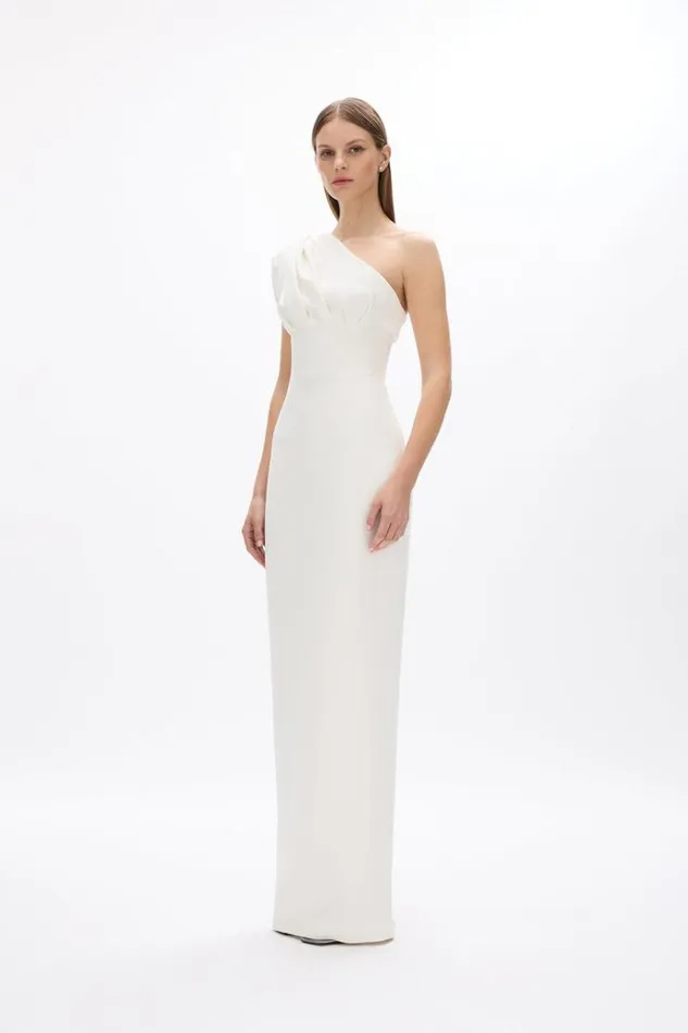 Women White Dresses Rachel Gilbert Winnie Gown Ivory Women White Dresses Rachel Gilbert Winnie Gown Ivory