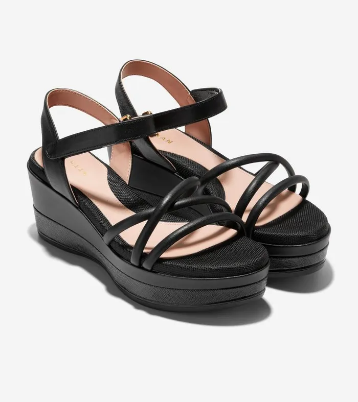 Women Women039s Grand Ambition Addison Flatform Wedge Black Cole Haan Sandals Women Women039s Grand Ambition Addison Flatform Wedge Black Cole Haan Sandals