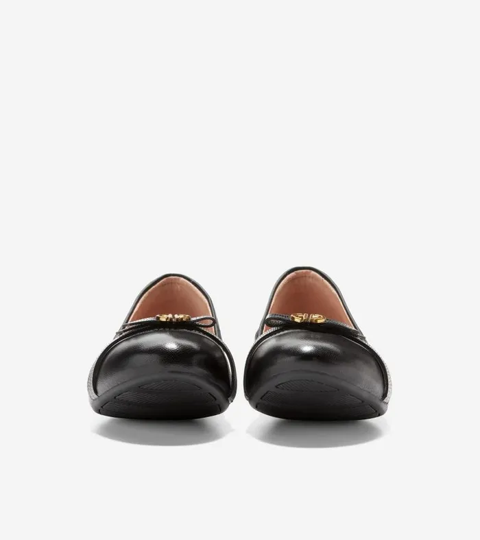 Women Women039s Tova Bow Ballet Black Cole Haan Flats and SlipOns Women Women039s Tova Bow Ballet Black Cole Haan Flats and SlipOns
