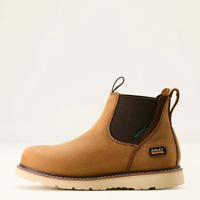 Women Work Boots and Shoes Ariat Rebar Wedge Chelsea Waterproof Work Boot Antique Brown Women Work Boots and Shoes Ariat Rebar Wedge Chelsea Waterproof Work Boot Antique Brown