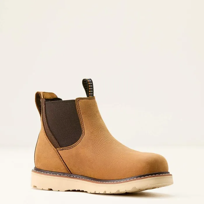 Women Work Boots and Shoes Ariat Rebar Wedge Chelsea Waterproof Work Boot Antique Brown Women Work Boots and Shoes Ariat Rebar Wedge Chelsea Waterproof Work Boot Antique Brown