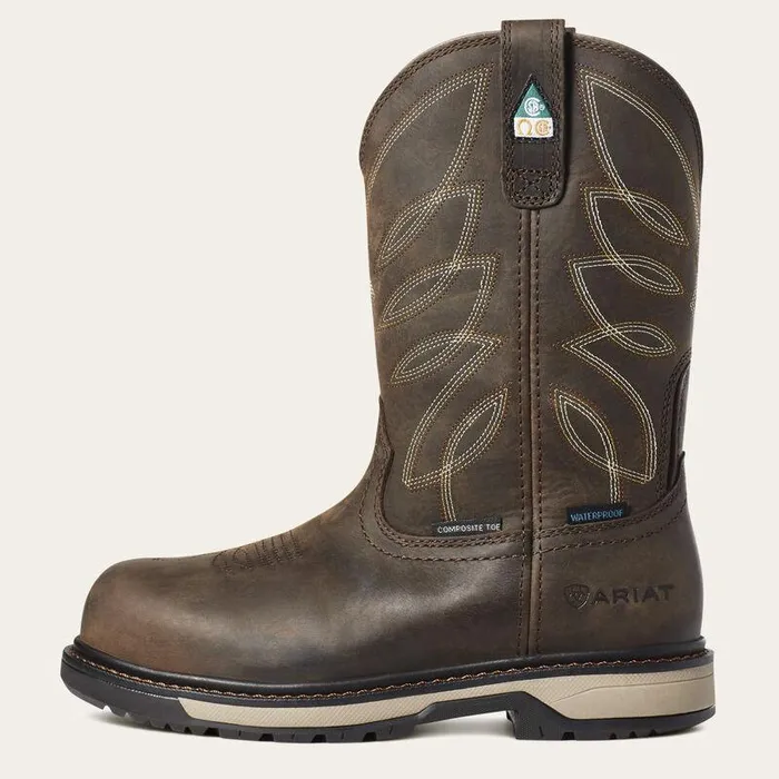 Women Work Boots and Shoes Ariat Riveter CSA Waterproof Composite Toe Work Boot Dark Brown Women Work Boots and Shoes Ariat Riveter CSA Waterproof Composite Toe Work Boot Dark Brown